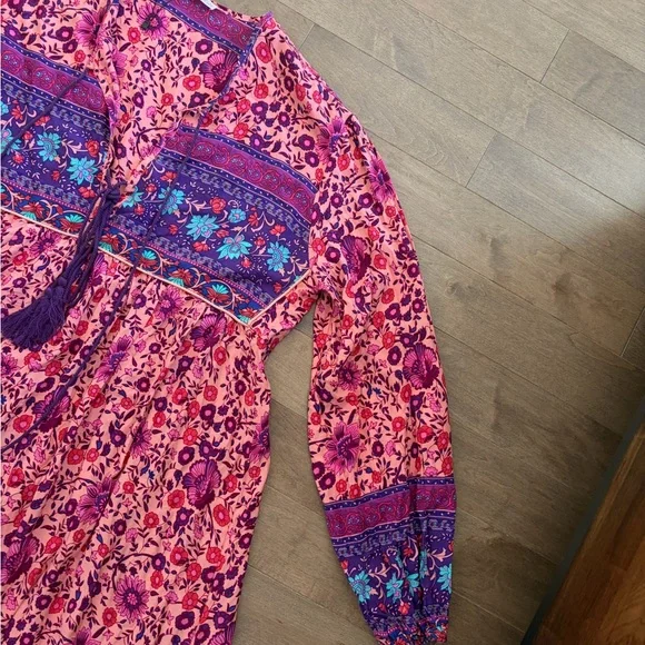 R Vivimos Floral Boho Dress XL new - Picture 4 of 5